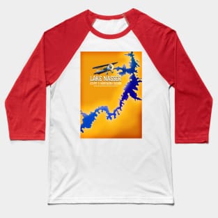 Lake Nasser Egypt map Baseball T-Shirt